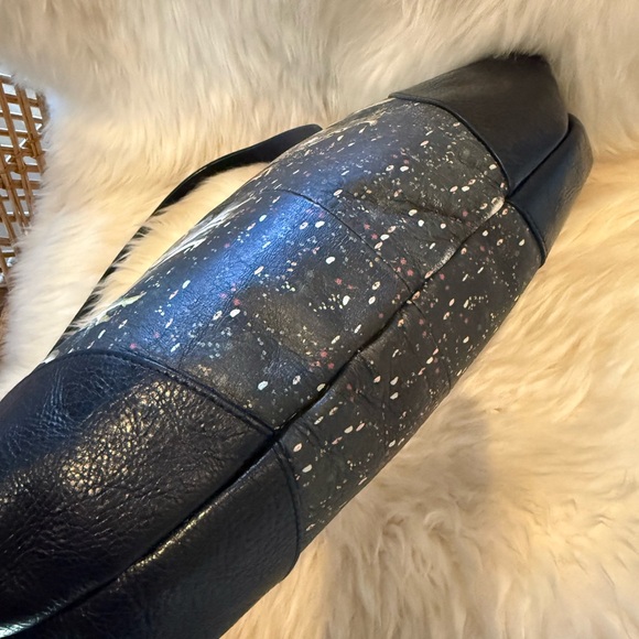 Jcon Los Angles Leather Shoulder Bag w print of Sandro Botticellis La Primavera - Picture 6 of 17